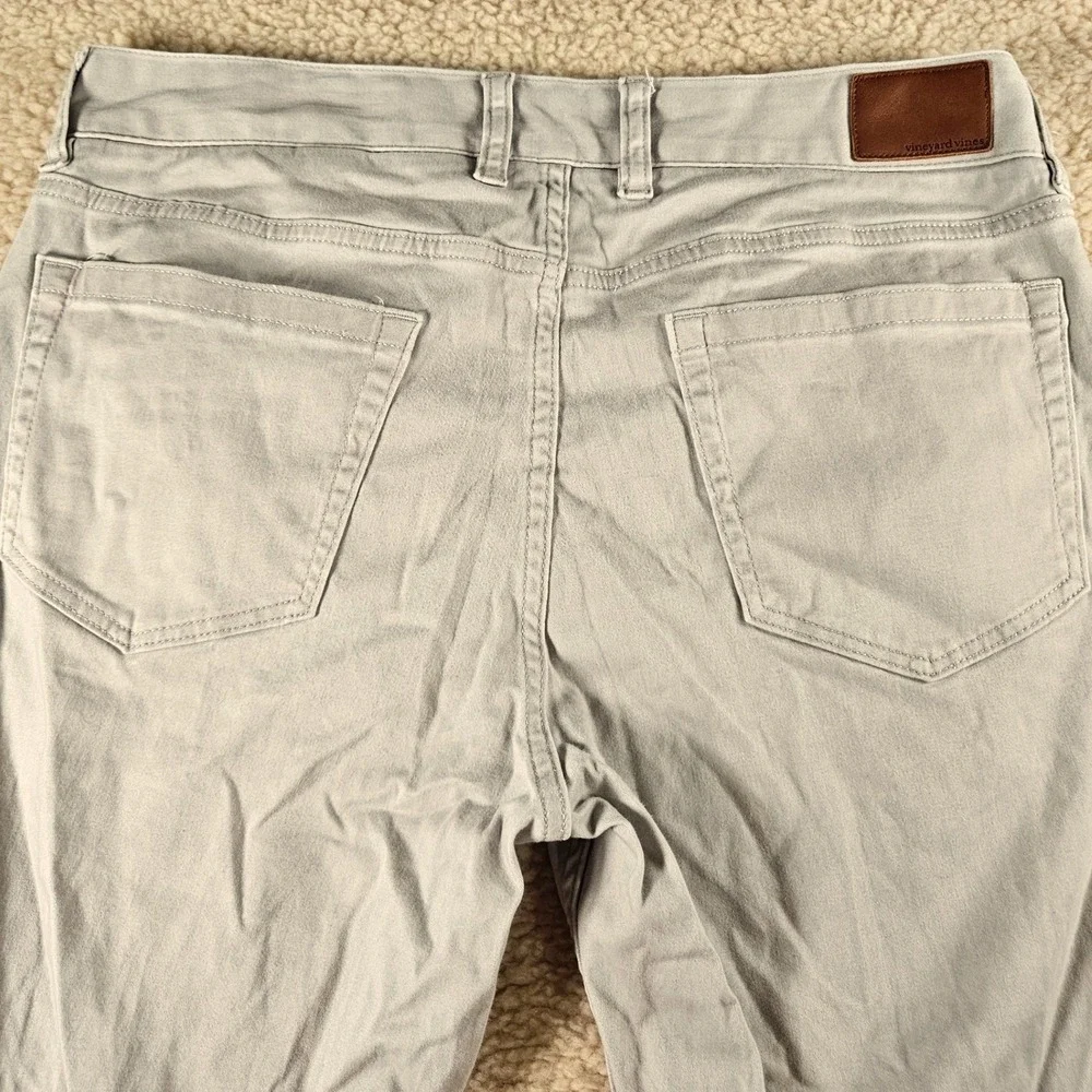 Vineyard Vines 5-Pocket Pants Mens 32x30 Grey Good Stretch Cotton Blend